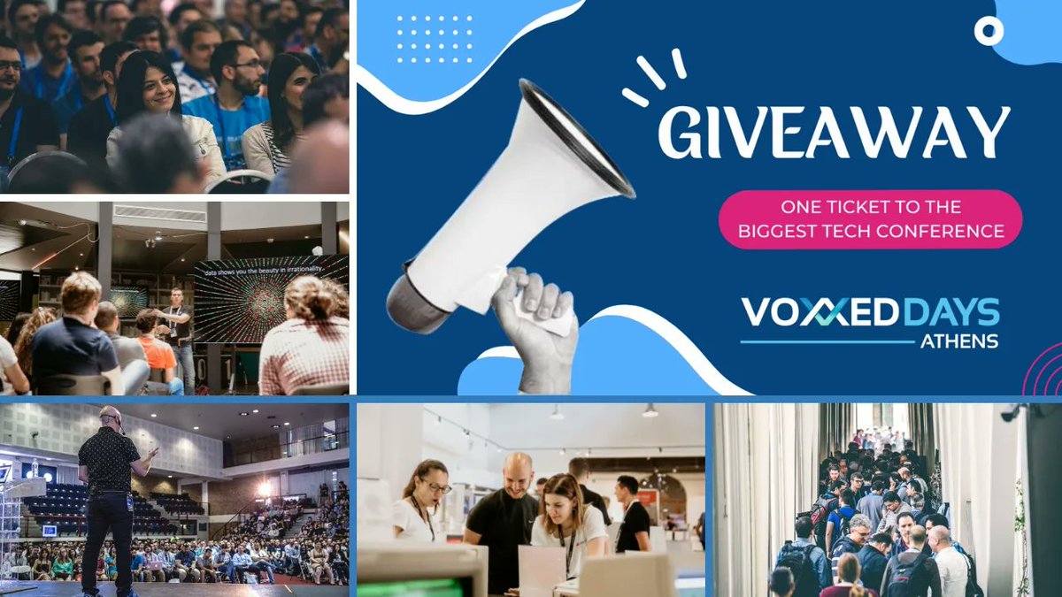 GreekGirlsCode's tweet photo. #GIVEAWAY @GreekGirlsCode is proud to partner up with @VoxxedAthens &amp; is giving away one ticket for one of the biggest #tech conferences in Greece!

How to take part? 👩🏻‍💻
1 Like/RT this post
2 Tag a friend in the comments

Winners announced: 25/09 

#vdathens2022 #greekgirlscode https://t.co/aELLdO9NKV