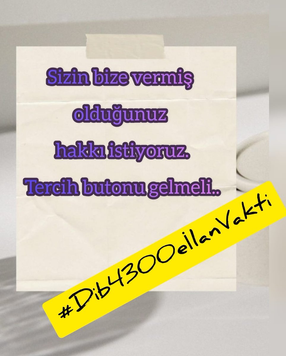 aliguleken3's tweet photo. #Dib4300eilanver @DIBAliErbas @IsliyenDr  @RTErdogan 
Görev için Daima hazır bekleyen #4300eİlan vakti https://t.co/wbVjqFrgIM