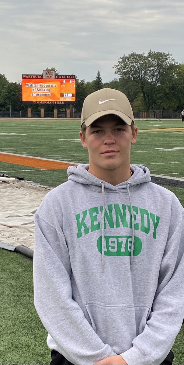 CRKFootball's tweet photo. Caden Senters on his football visit to Warburg this weekend. RollCOUGS! https://t.co/4L1C694R0U
