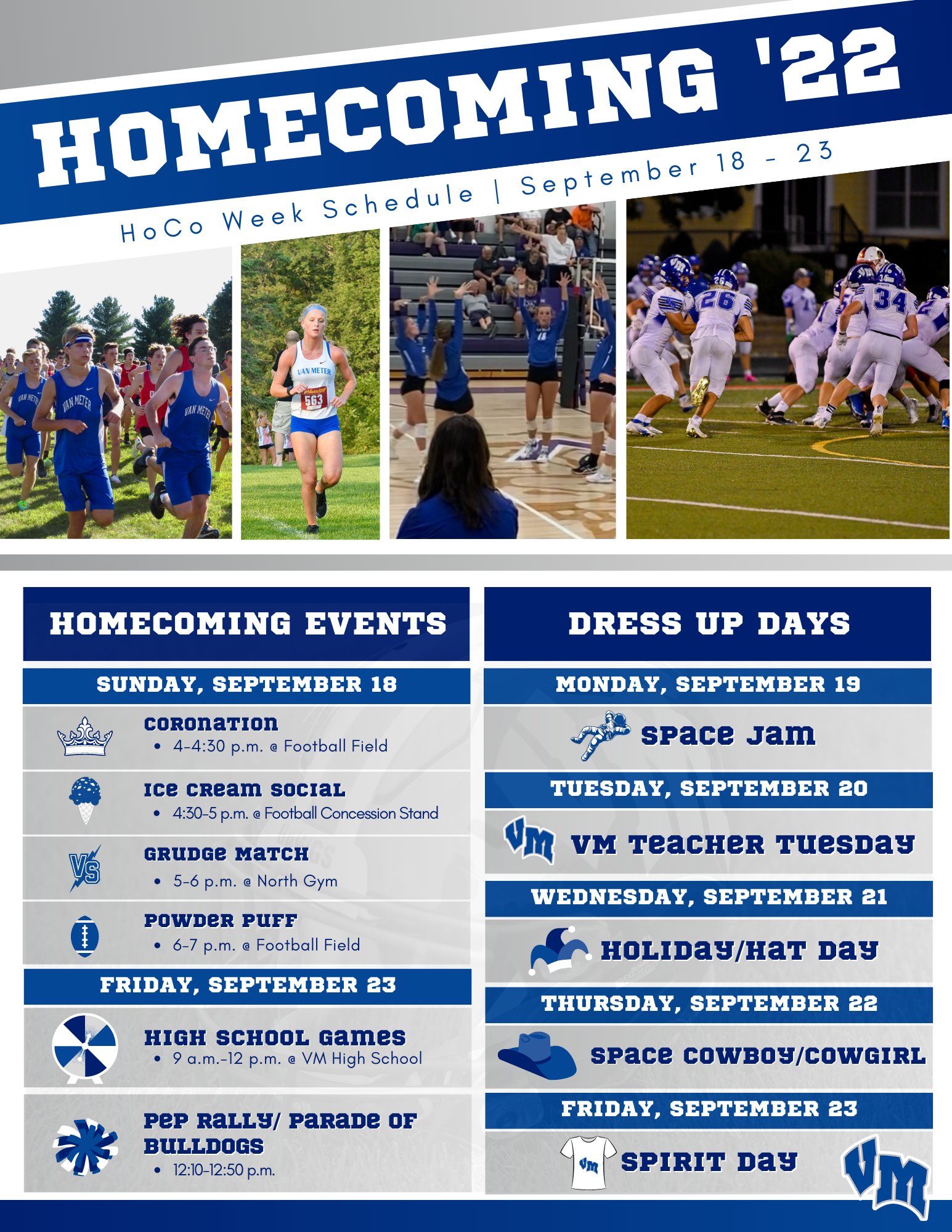 Van Meter Schools on Twitter "Check out the schedule for