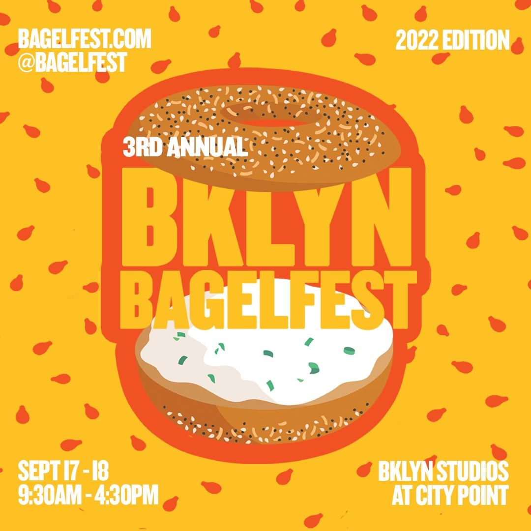 🥯Upcoming Event: BagelFest, featuring “Best Bagel” competition! This weekend, Sep 17 &amp; 18

Attendees will  Sample 20+ bagels, bagel-related foods, and beverages, and participate in bagel-themed activities and entertainment.

Tickets &amp; more: bagelfest.com <a href="/bagel_fest/">BagelFest</a>
