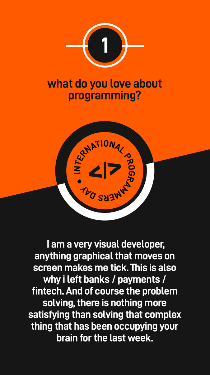 FunPlusGames's tweet image. On International Programmers Day, we had to ask one of our colleagues about his job and the daily challenges he faces. 

Huge thanks to Richard Meurling, Senior C++ Developer at FunPlus. 

#ProgrammersDay #ProgrammersDay2022 #InternationalProgrammersDay