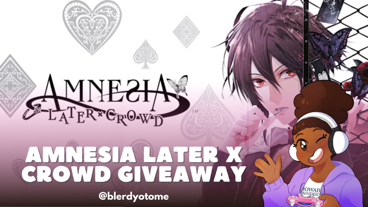 BlerdyOtome's tweet photo. Surprise Otome Giveaway!

Enter the Giveaway for Amnesia Later x Crowd for a chance to win one of two digital copies for the Nintendo Switch! 

Entries open @ 12pm ET today and close Sept 19 @ 11:59PM ET Good luck! 💖 #otometwt

https://t.co/lKd7Db5vjA https://t.co/4SvNg5Pp0l
