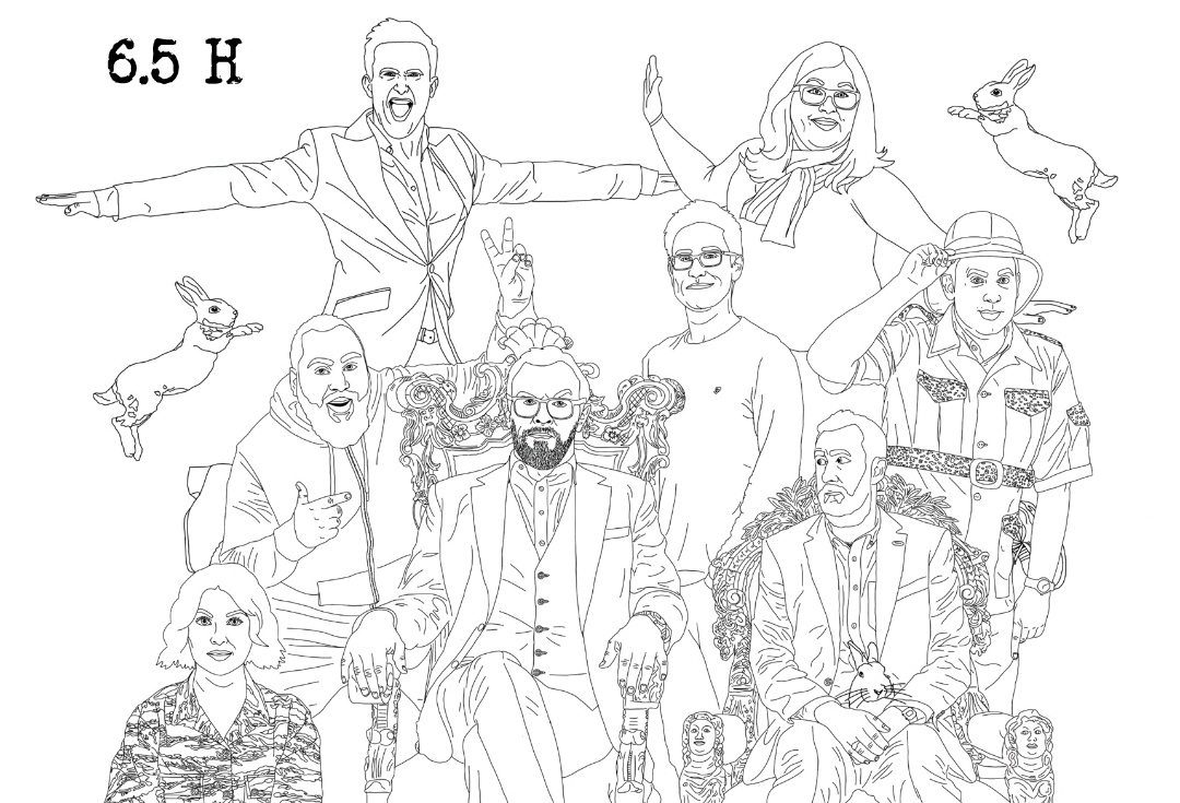 NCCbyKimberley's tweet photo. Day 41. Series 6, Episode 5: #H #Taskmaster #Hop #HFromSteps #LizaTarbuck #AliceLevine #AsimChaudhry #GregDavies #RussellHoward #AlexHorne #TimVine #Bunnies #ItsHop https://t.co/prCxL6NG3r