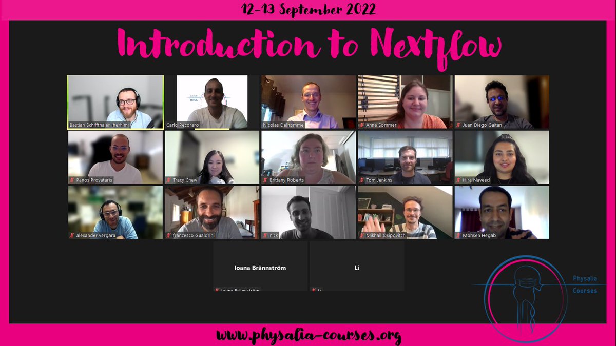 Thank you to everyone that joined us for this year's edition of the introduction to #nextflow course with @b____________s &amp; Nicolas Delhomme!

#Bioinformatics #Nextflow #WorkflowManagers
