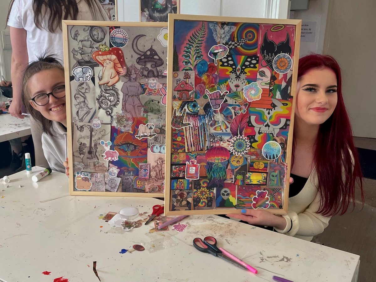 impact_arts's tweet photo. Youth Employability: Creative Pathways
🎨 Creative visions - our North Ayrshire group have been exploring their interests through vision boards and experimenting with different art techniques, preparing to start SQA module work. #ArtChangesLives https://t.co/xLuOtU4iIH
