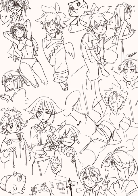 絵を描いて無さすぎたから落書きと没上げる 