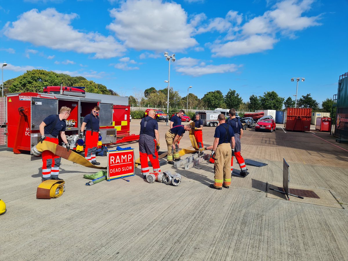 Wonderful day for <a href="/NlandFRS/">Northumberland Fire & Rescue Service</a> HVP-O course, passing on snippets if useful information for the next cohort of Northumberland Operators! <a href="/FireResilience/">NFCC National Resilience</a>