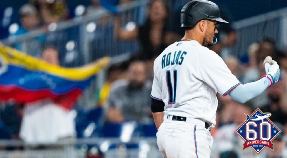 Miguel Rojas (IF) está a tres hits de alcanzar los 100 en el 2022 👏. Sería la cuarta vez en su carrera que conecta 100 o más imparables en una temporada en la <a href="/MLB/">MLB</a>.

#PaEncima | Foto cortesía