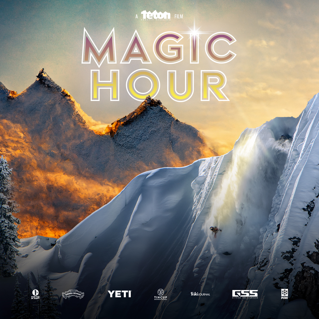 ❄ JUST ANNOUNCED ❄ @TetonGravity Research: Magic Hour, a ski and snowboard film screens here on THU, NOV 17! Come out, grab some popcorn, and see some of the most incredible action sports athletes on film. Tickets go on sale FRI, SEP 16 at 10AM-->> bit.ly/3DlJpB3