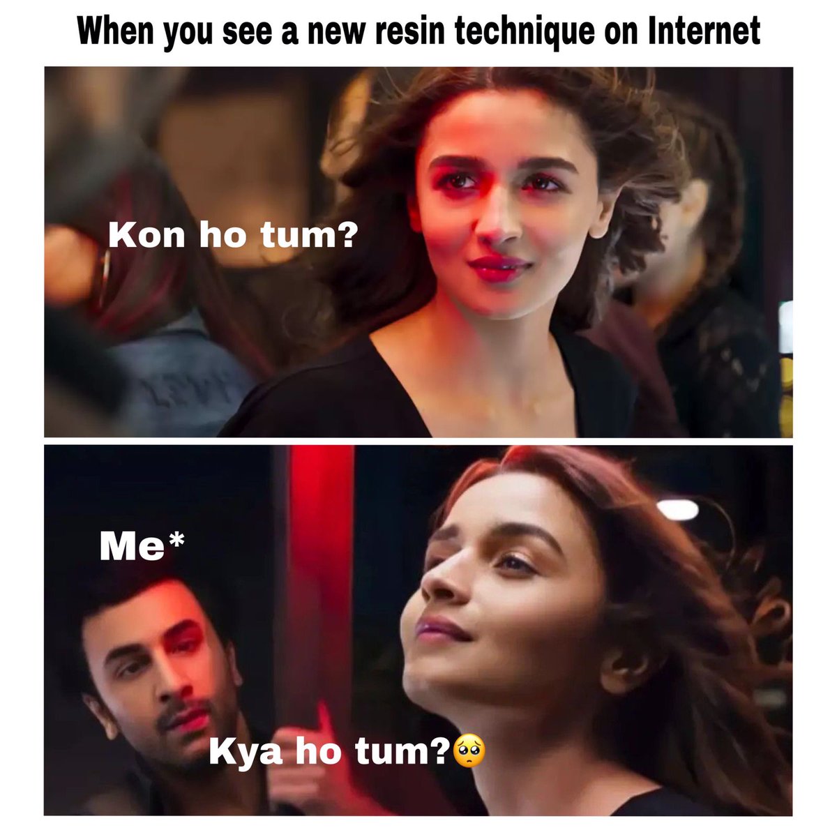 sdfinearts's tweet photo. Resin Artists be like..
@BrahmastraFilm #resin #resinart #resinartist #resinartindia #resinlove #art #artists #RanbirKapoor #AliaBhatt #Brahmastra https://t.co/1UIpiCLM8G