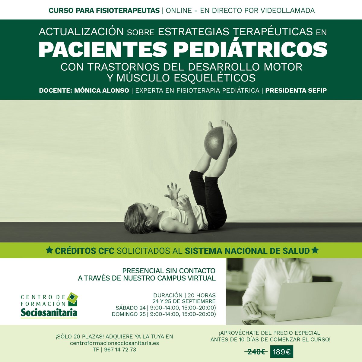 ¡Ya está aquí el curso de especialización para fisioterapeutas de Mónica Alonso, Presidenta de <a href="/sefip_org/">Sefip</a>!

El formato es online y las plazas son muuy limitadas. Adquiere ya la tuya en bit.ly/3LcZ6fD