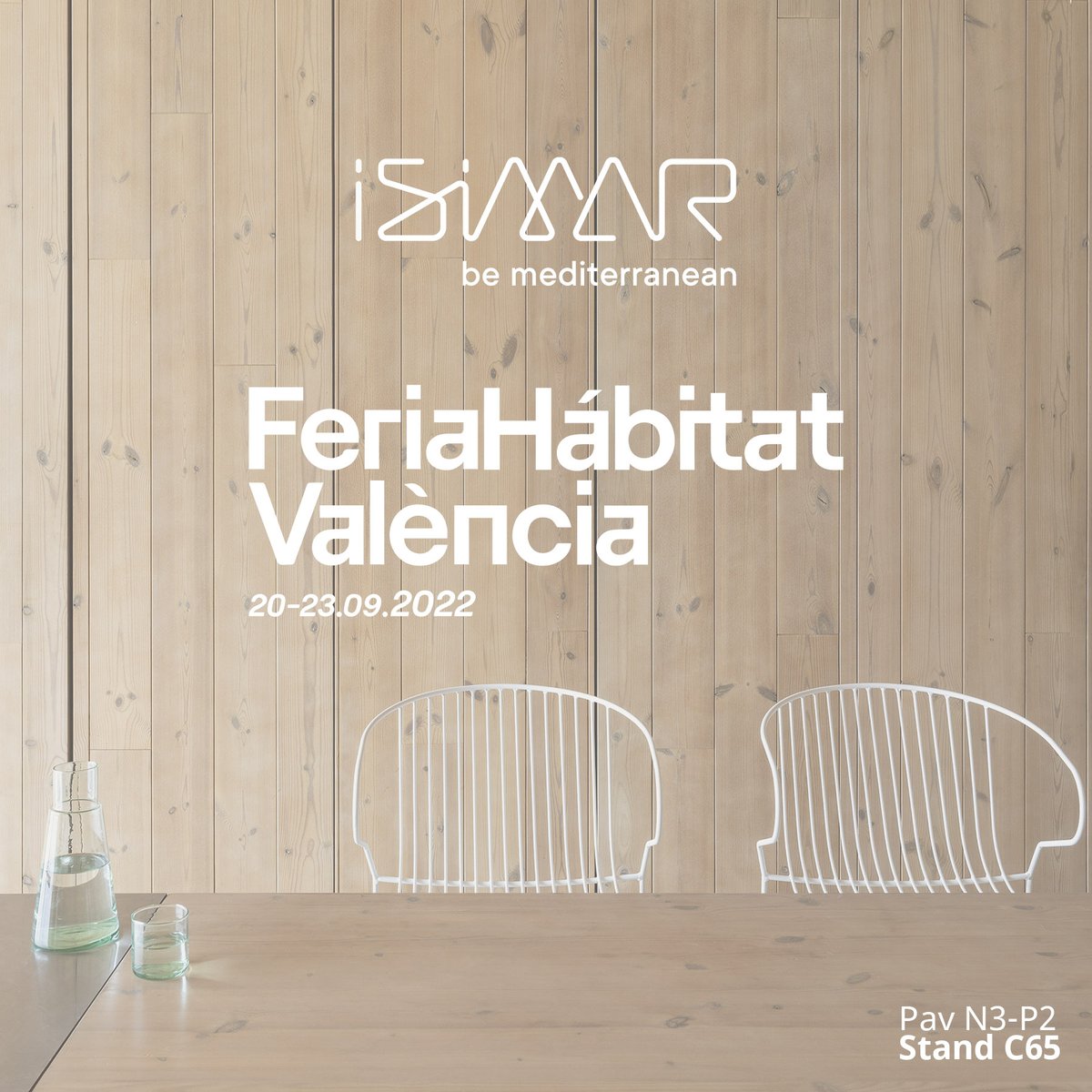 Can't wait to see you at the next edition of <a href="/habitatvalencia/">FeriaHábitatValència</a> 👏
Join us at 📍 Pav N3-P2, Stand C65 📍
📅 September 20th - 23rd

#iSiMAR #FeriaHabitatValencia #outdoorfurniture #wirefurniture #interiordesign #designfurniture #hospitality