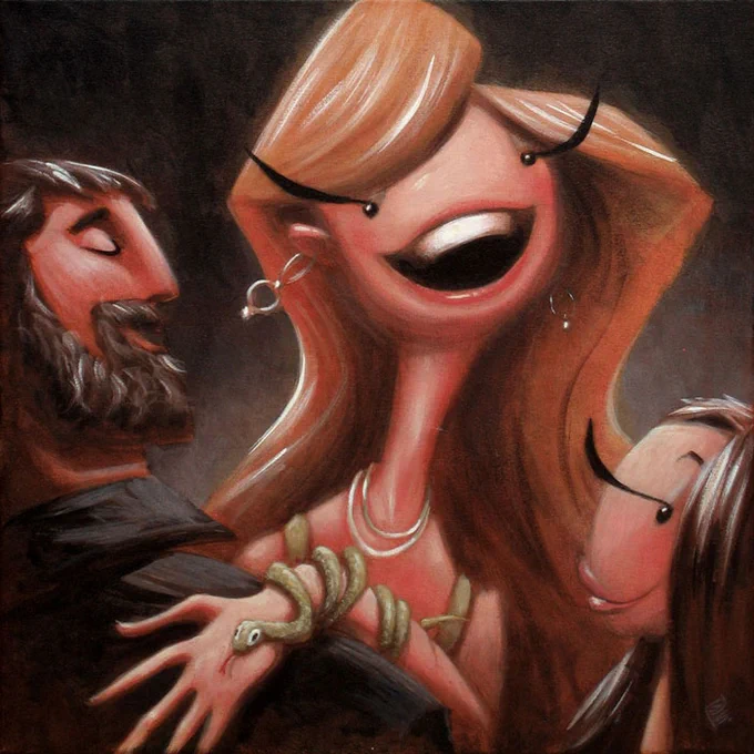 tricky dame(a really old acrylic piece) 