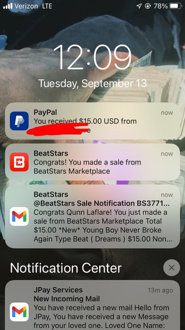 Omg , all praise to The Most High. this the first time In this lifetime I ever made a sale on @BeatStars<a href="/tag/soul"class="tags"><span>#soul</span></a><a href="/tag/atlanta"class="tags"><span>#atlanta</span></a><a href="/tag/hiphop"class="tags"><span>#hiphop</span></a><a href="/tag/rap"class="tags"><span>#rap</span></a><a href="/tag/raw"class="tags"><span>#raw</span></a><a href="/tag/newmusic"class="tags"><span>#newmusic</span></a><a href="/tag/club"class="tags"><span>#club</span></a>