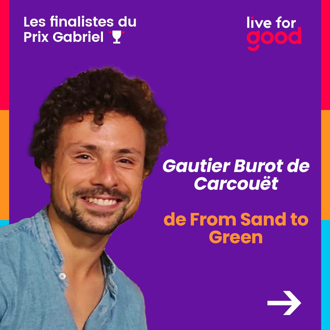 Live_for_Good's tweet photo. On continue la présentation des finalistes du #PrixGabriel2022 !
👉Gautier Burot de Carcouët, From Sand to Green
👉Anaïs Lacombe, PimpUp
👉Valentin Duthion, @LeRegardFR
👉Elodie Özen, Umains
🎟 Assistez à la Soirée et votez pour votre projet coup de ❤️ : https://t.co/NyVC3sXrT9 https://t.co/eNRBKmDabM