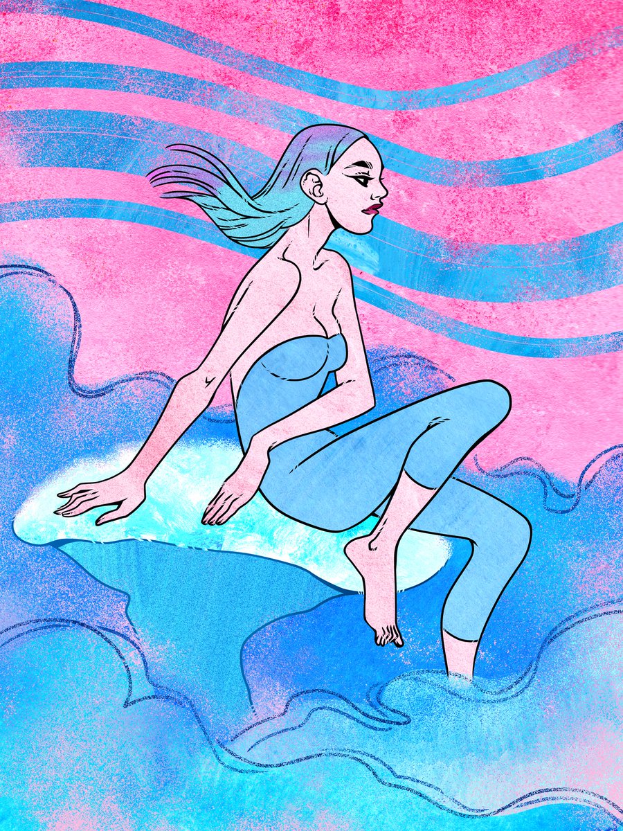 Only for 3 days! 🤩
 .
My #nftart "Rest in the Clouds" available in price 

🔥 0.03 ETH 🔥
 
If it's no owner for this period, then I will return price 0.05 ETH.
 .
It's mixed media work using watercolor and gouache textures.
Trust me, it's a hard work! 😉
.
Link ⬇️⬇️⬇️