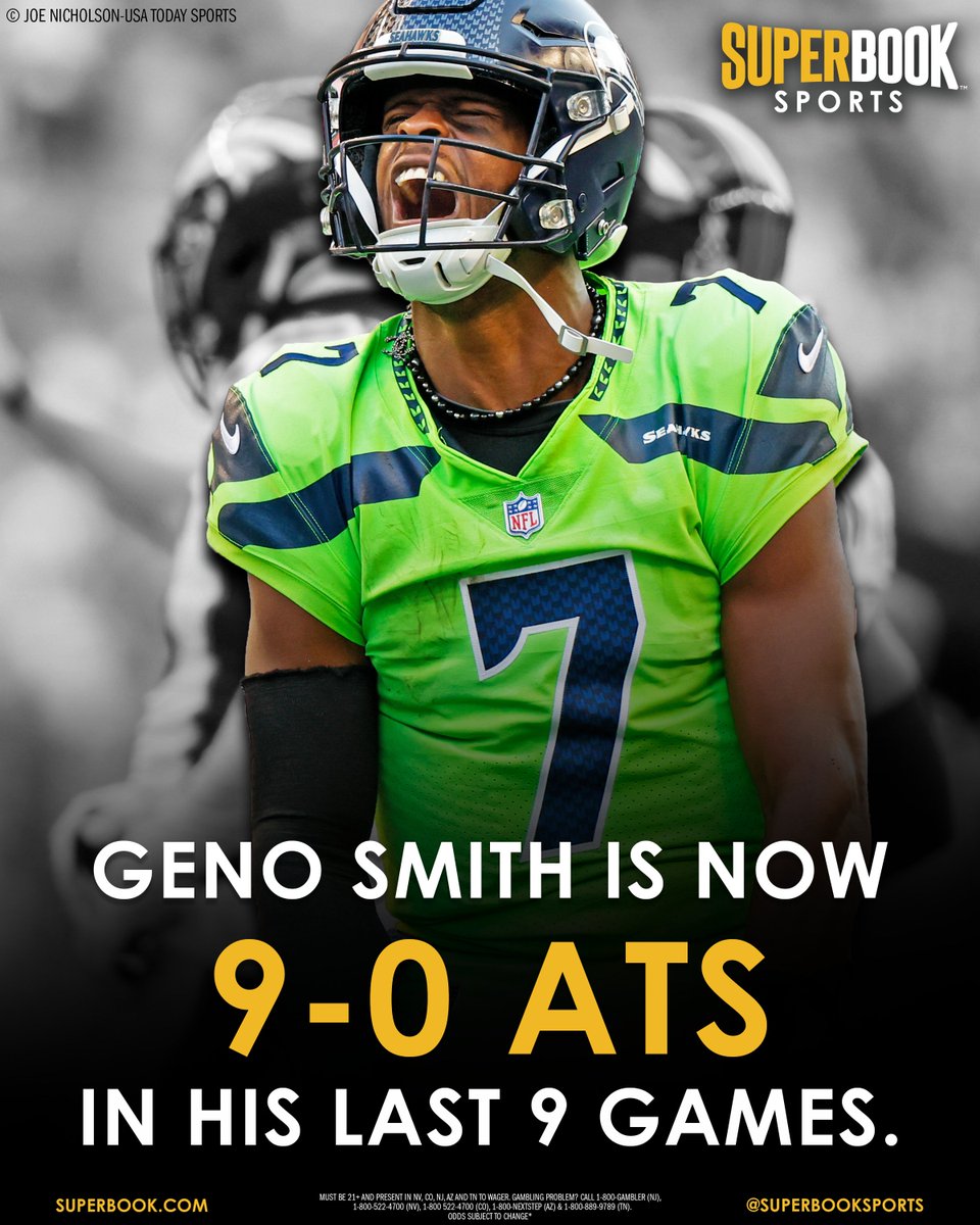SuperBookSports's tweet photo. Good teams win. Geno Smith covers. https://t.co/OoxLfKejpz