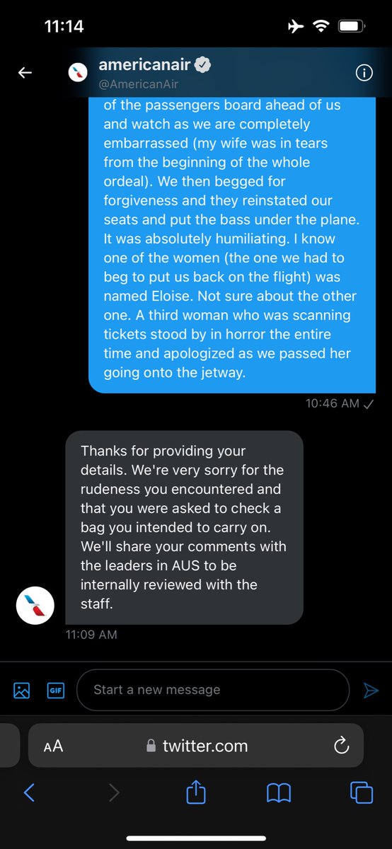 Smartgarfunkel's tweet photo. @AmericanAir @ih8American here’s the reply. To be clear it wasn’t a bag, it is a vintage mustang bass. Very fragile and sentimentally valuable as well! Musicians/customers/human beings deserve respect. We will continue to pursue this issue as far as is necessary to get that respect. https://t.co/vwfY7RJF8D