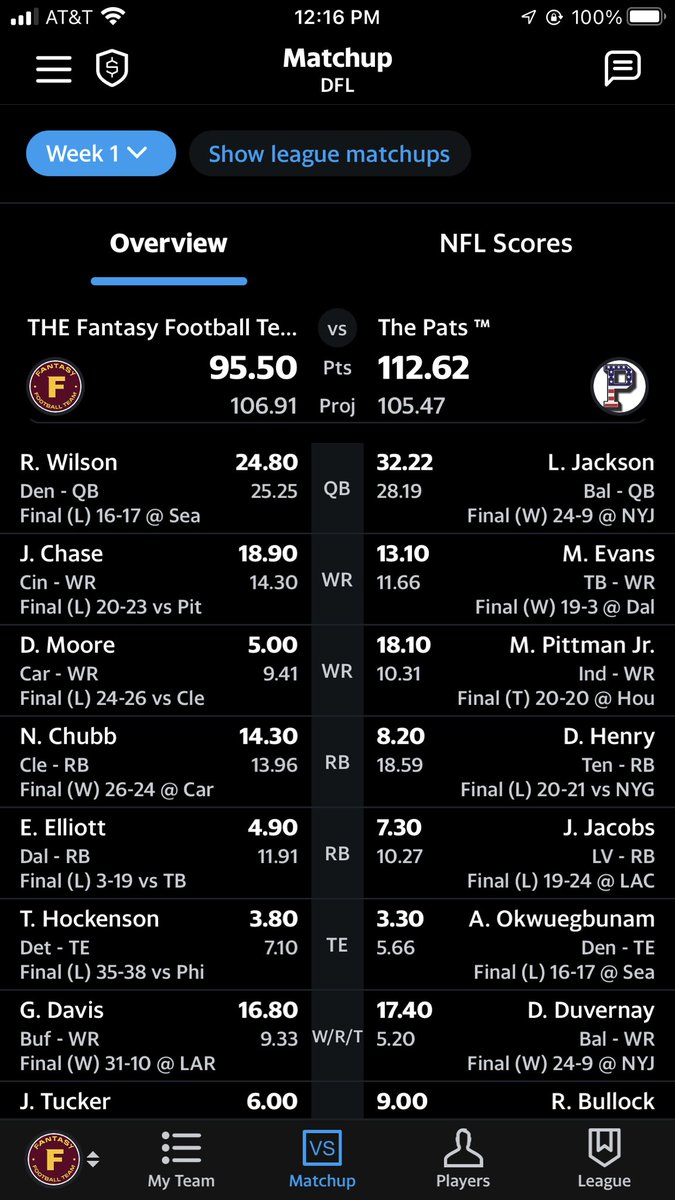DFLFFT's tweet photo. Onto week 2. https://t.co/JlmQVeJlJk