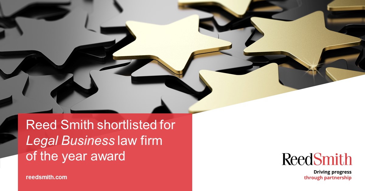 reedsmithllp's tweet image. We are proud to be nominated as a finalist for the Law Firm of the Year category at the @LegalBusinessUK Awards 2022. 

This prestigious award goes to firms whose achievements have “taken the market by storm”.

Read more: bit.ly/3BaHWek

#LBAwards2022 #legalbusiness
