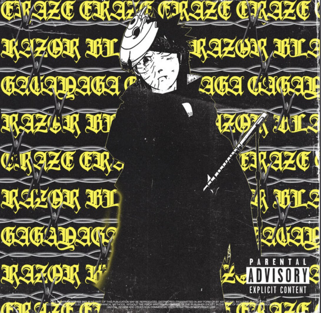 Definitelyaper4's tweet photo. Big chain, big glocks
Middle fingers to the cops
Roll around my neighborhood
end up in a box

i’m a keep it moving
never let this shit stop
if you keep your mouth running
it’s a 6 feet drop

Eraze, 6a6ayaga - “Razor Blades” https://t.co/oGo6VfF9T2