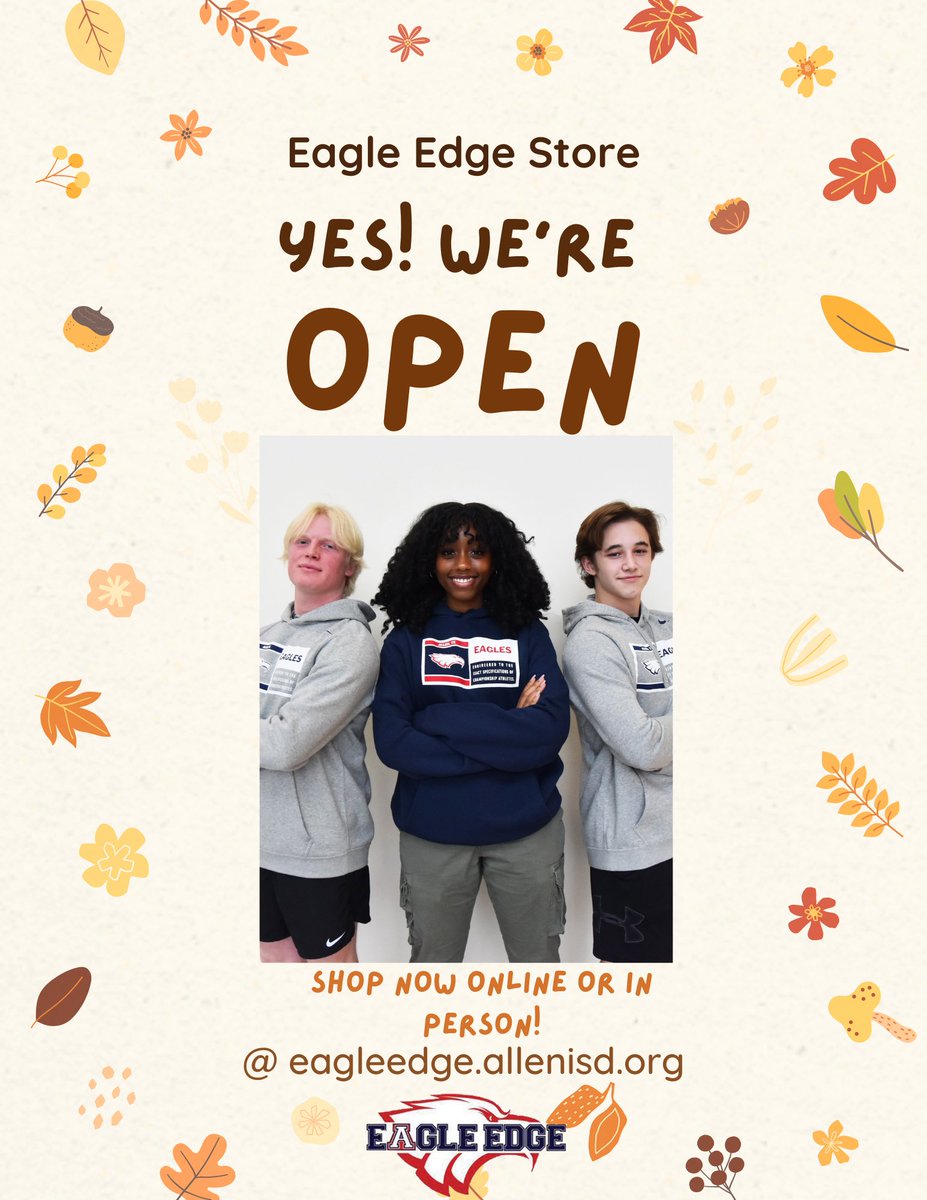 AllenEagleEdge's tweet image. Check out our store online or in person! We wont disappoint ;) #alleneagles #aup #goeagles #highschool