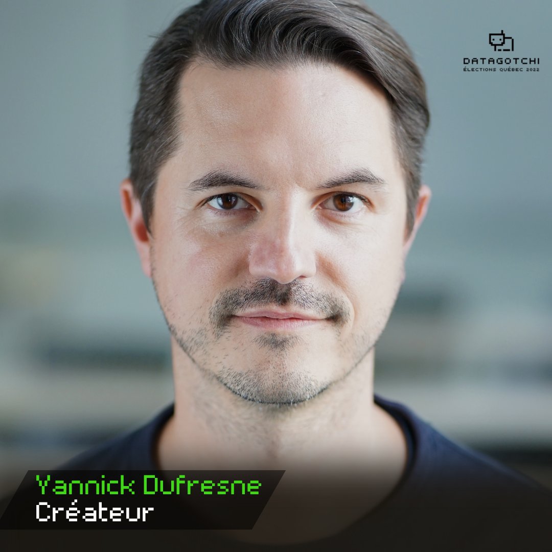 DATAGOTCHI_fr's tweet photo. 🧠 Rencontrez les créateurs de DATAGOTCHI
Essayez l'app 👉 https://t.co/aKEXJxKI75

👤 @yannickdufresne de @universitelaval, titulaire de la @CLESSN_UL 
👤 @S_Coulombe de @universitelaval, titulaire de la @crrsmat 
👤 @Cath_Ouellet de @UofT, doctorante en science politique https://t.co/Bm6ids2nYE