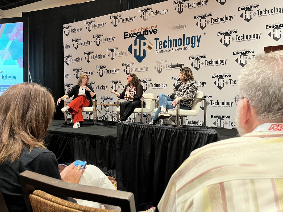 These are the conversations we need on the main stage at #HRTechConf - <a href="/mfaulkner43/">Mary Faulkner</a> @erin_hr <a href="/kseals/">Kim Seals</a> are having a truly candid and transparent chat about the programs and improvements we need in order to amplify the needs of women in the workplace.