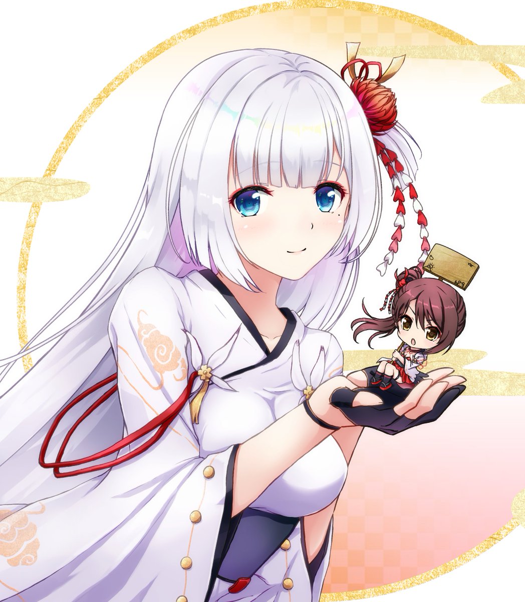 アズレン「かなり前にかいた翔鶴とチビ瑞鶴だけどアズレン5周年おめでと 」|Masakiのイラスト