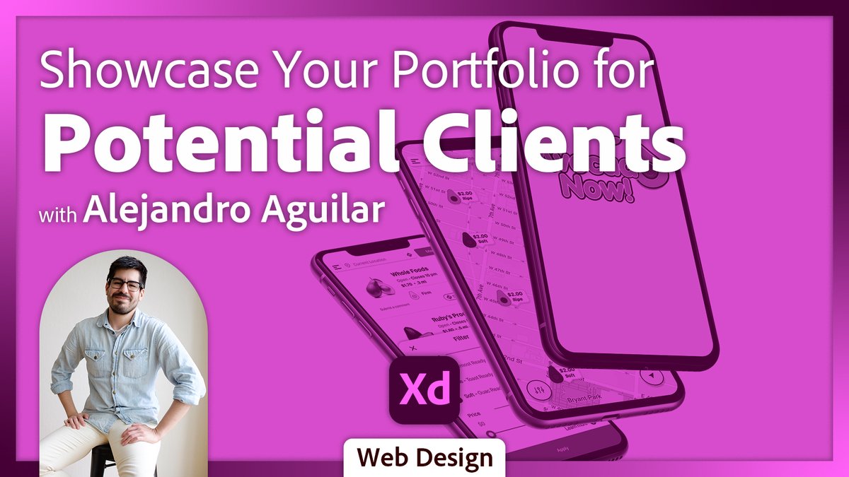 📺 Tune in with product designer Alejandro Aguilar on Adobe Live right now as he shows you how to design a portfolio website in Adobe XD. Join the stream here! 👇 adobe.ly/3xdwq0y