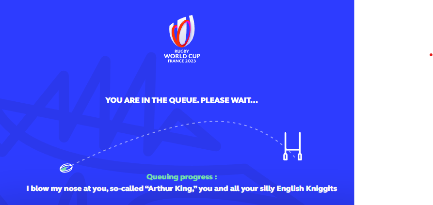 choef's tweet photo. Trying to buy RWC 2023 tickets...

@rwc2023 #RWC2023 https://t.co/nEk82V5oaO