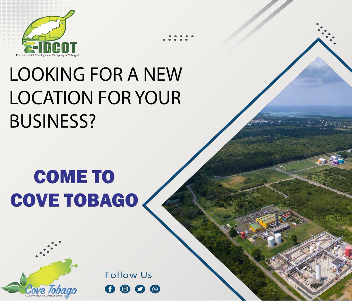 eidcotltd's tweet photo. #CoveTobago #eco-industrial park
 Visit us at https://t.co/OZGpLc1D4A. https://t.co/JBVXP01JLu