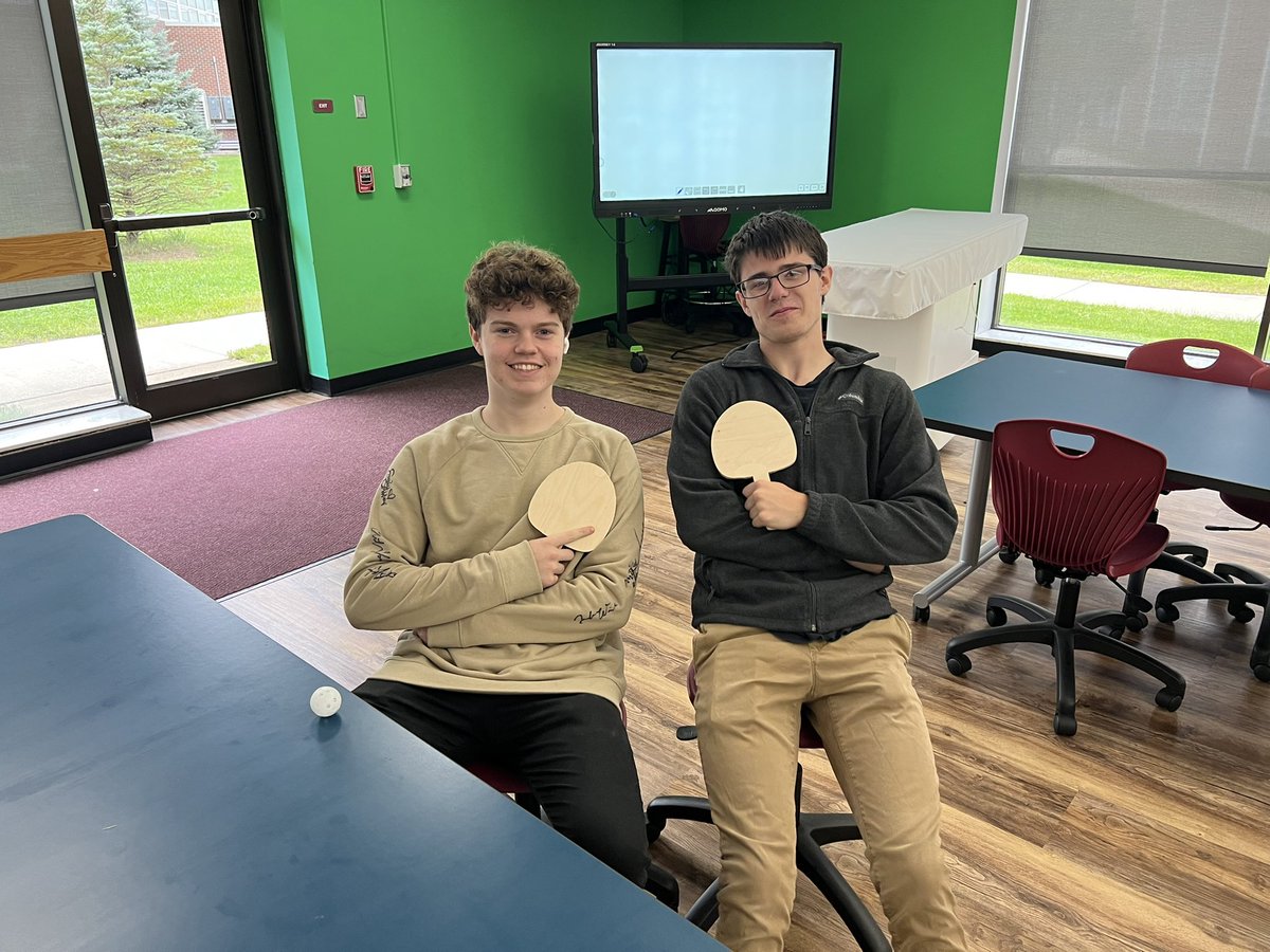 Alex Kovach (@mrakovach) on Twitter photo Showing off their handmade ping pong paddles. Designed in TinkerCAD, laser cut, wood glued and sanded in the Innovation Center <a href="/Newark_IC/">NHS Innovation Center</a> Showing off their handmade ping pong paddles. Designed in TinkerCAD, laser cut, wood glued and sanded in the Innovation Center <a href="/Newark_IC/">NHS Innovation Center</a>