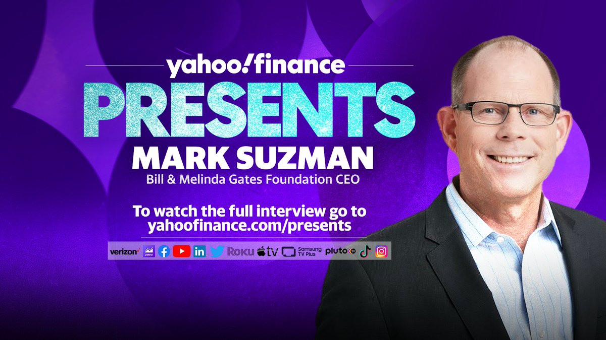 .@gatesfoundation CEO Mark Suzman (@MSuzman) sits down with Yahoo Finance’s @juleshyman and @AkikoFujita to discuss the foundation’s 2022 Goalkeepers Report, world hunger, climate change, and gender equality. WATCH NOW: yhoo.it/3xksn2r