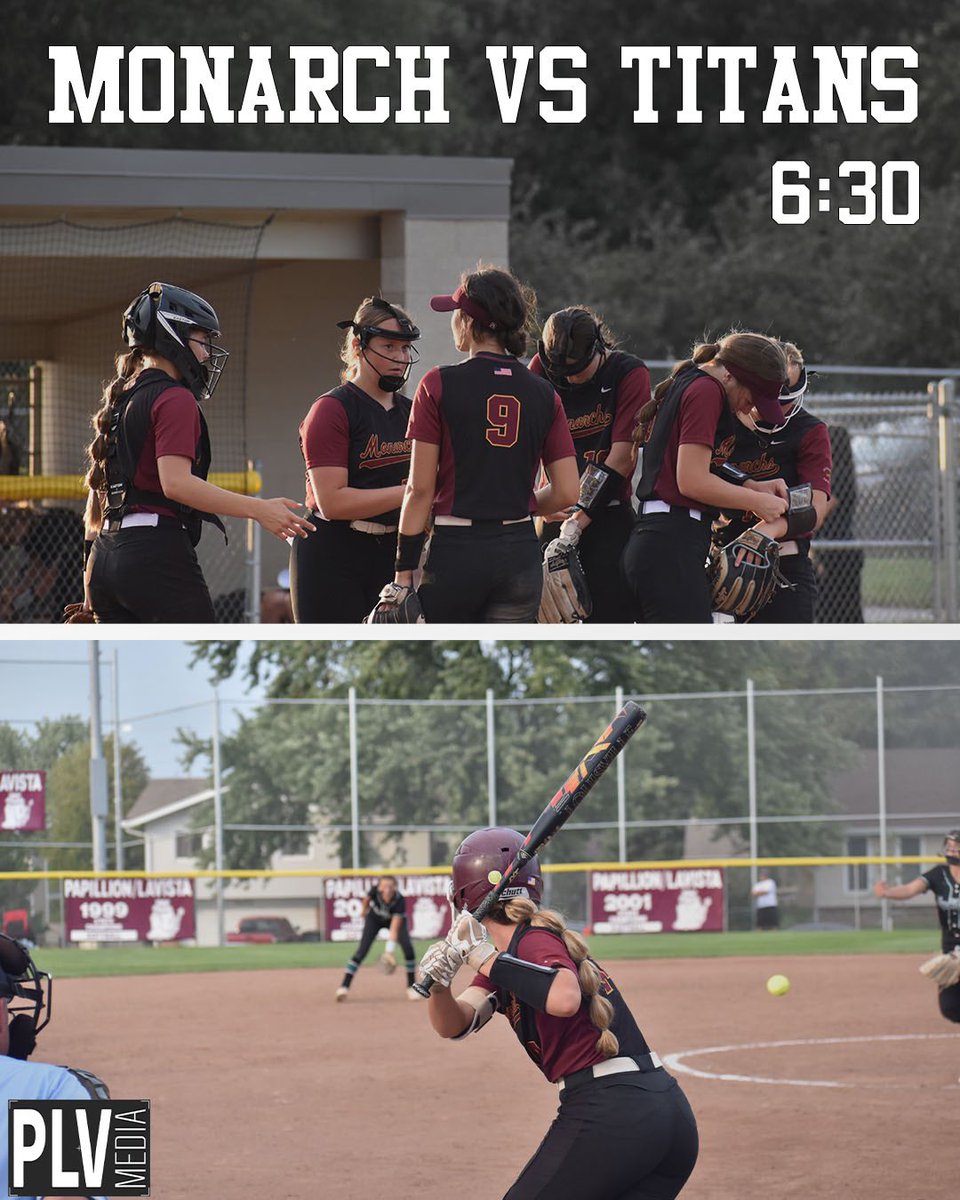 PLVMedia's tweet photo. A BIG day for softball today! 🥎 The rival Monarch VS Titans game will take place tonight at 6:30. Watch tonight at La Vista Park or on our livestream. Good luck ladies! https://t.co/bnAMjfXkS6