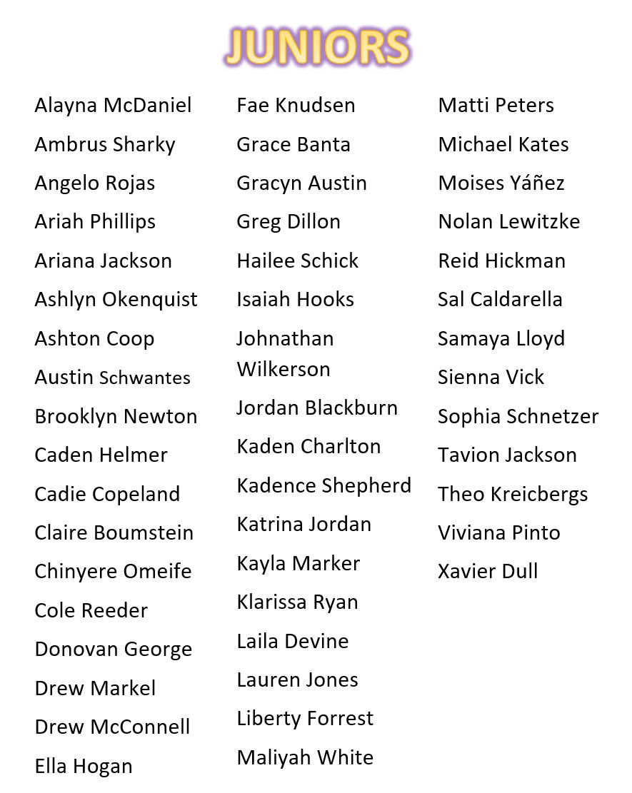 wildcatsenate's tweet photo. Hey cats we need your help! Staff nominated these students as the best in their class but now we need to narrow these lists down to who will make our 2022 HOCO Court! Please look over these lists &amp; vote for four 9th/10th/11th grade and 8 seniors! https://t.co/bhRHNbU900 https://t.co/dNyoOyLIjC