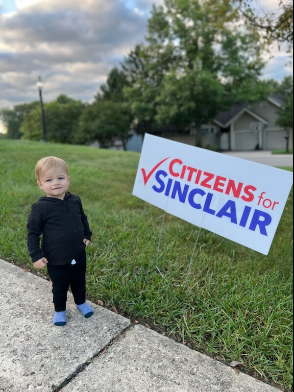 CforSinclair's tweet photo. Sinclair's youngest volunteer, Noah, wants Montgomery County voters to remember us on the November ballot this year! Your vote for the renewal levy helps ensure that no student gets left behind. 
#WontRaiseTaxes https://t.co/RfQ7GKuz6u