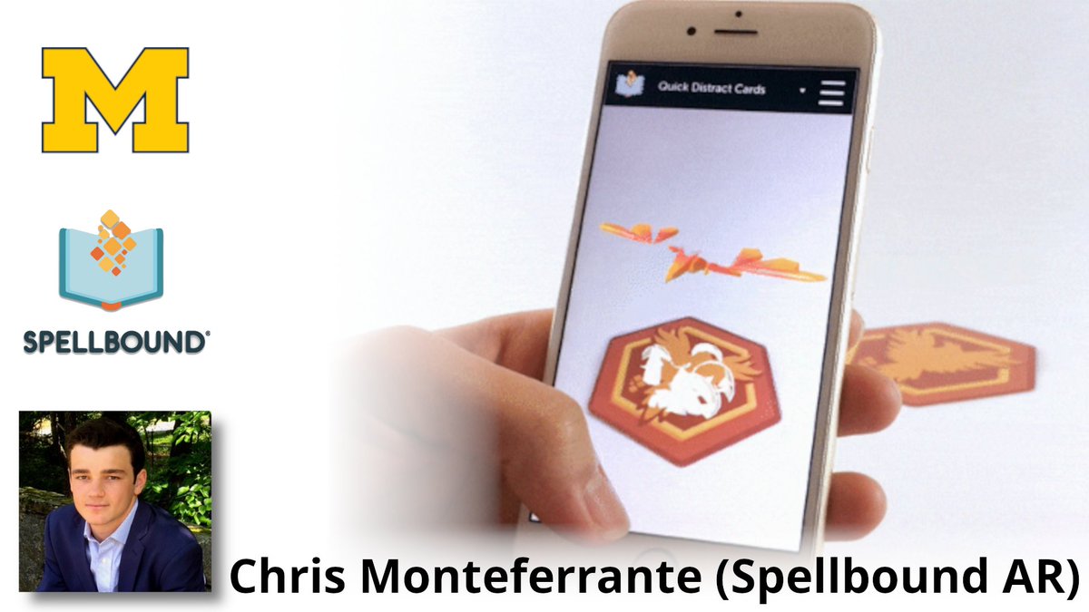 September 22nd : IGDA A2 - Chris Monteferrante 
(@SpellboundAR / <a href="/UMichCSE/">Computer Science and Engineering at Michigan</a>)

Join us for a talk on AR + tech entrepreneurship!

Details + RSVP: 
meetup.com/a2-game-design…

#indiedev #Detroit #Michigan #gaming #gamedev