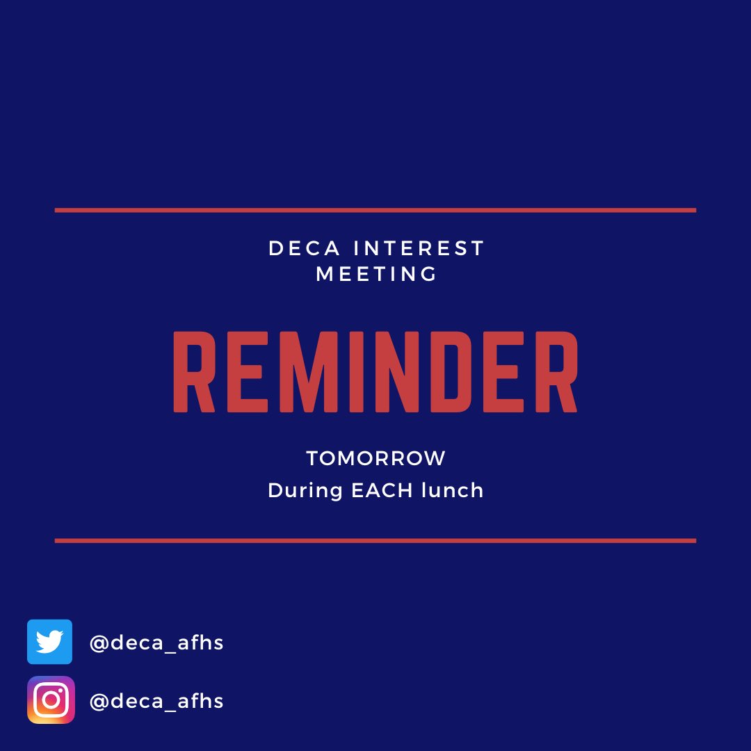 AFHS DECA tweet media
