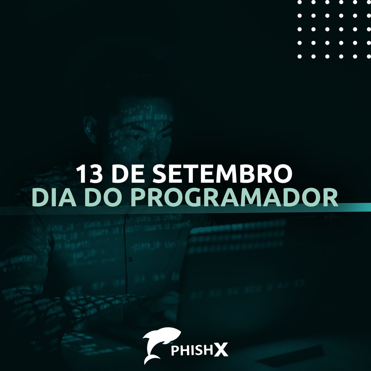 PhishX's tweet photo. Hoje comemoramos o Dia do Programador.
Um agradecimento, em especial, aos programadores da PhishX pela criatividade, inovação e resultado.
Aproveitem o dia de vocês.
#programacao #phishX #ciber #setembro #Tecnologia #Ti https://t.co/EL8iR8AZsZ