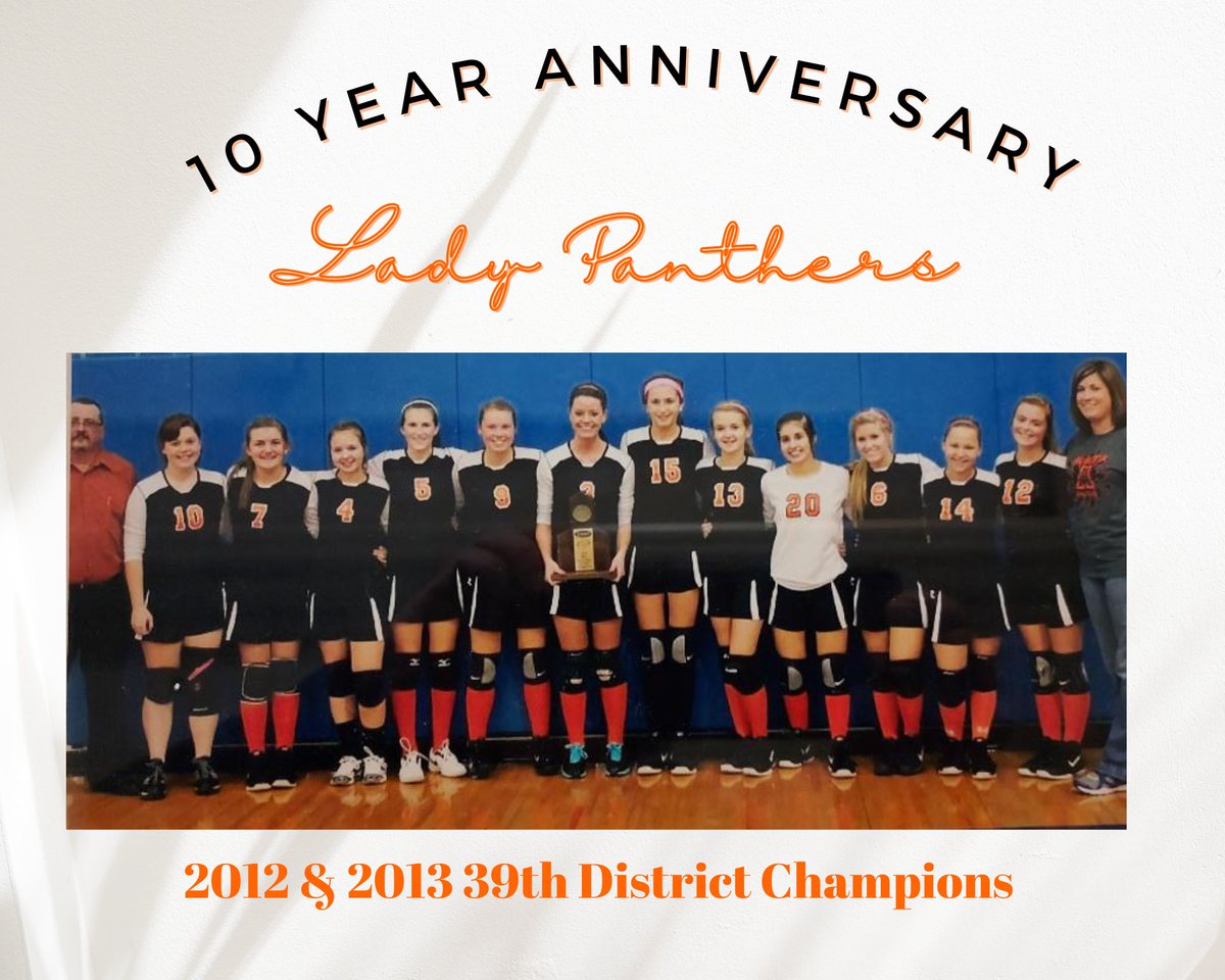 This Saturday at noon when your Lady Panthers take on the St. Patrick Lady Saints we will be honoring the first back to back champions in any sport here at Augusta your 2012 and 2013 Lady Panther volleyball team! They will be recognized in between the JV and Varsity matches!
