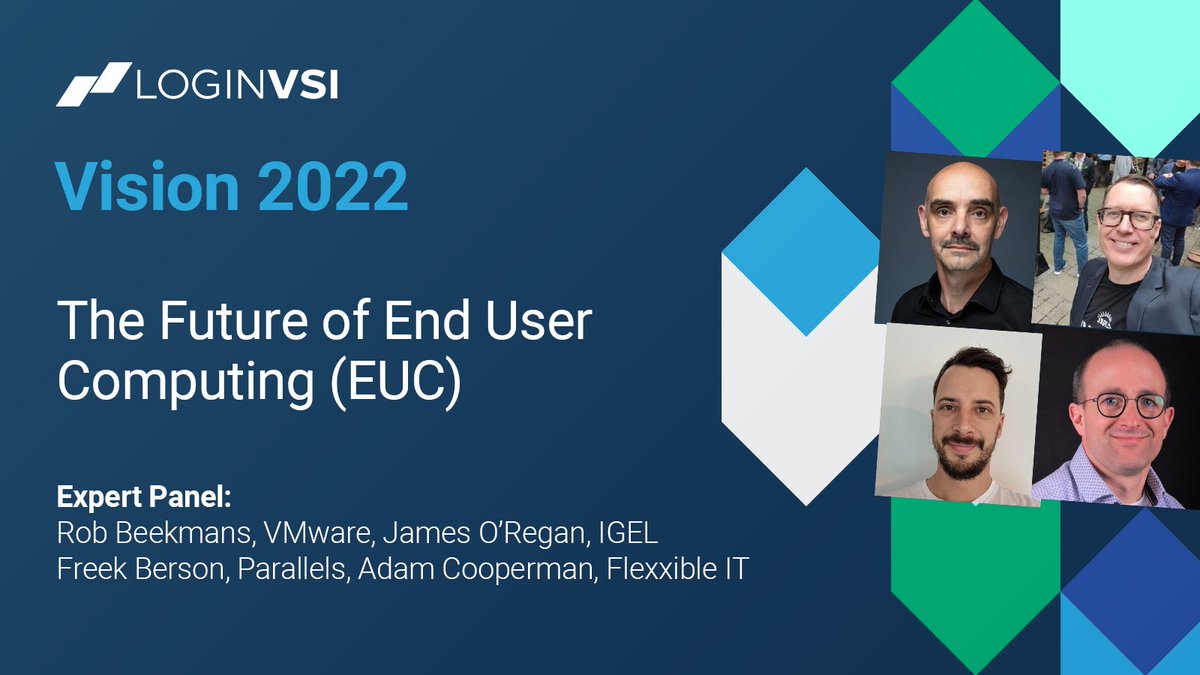 Join the Expert Panel: The Future of End User Computing at #LoginVSIvision 2022! 

Our panelists include: <a href="/robbeekmans/">Rob Beekmans</a>, <a href="/VMware/">VMware</a> James O'Reagan, <a href="/IGEL_Technology/">IGEL</a> <a href="/fberson/">Freek Berson</a> @ParallelsMac and <a href="/AdamCooperman/">Adam Cooperman</a> <a href="/FlexxibleIT/">Flexxible</a>. 

Save your spot: ow.ly/oIL150KIebp
