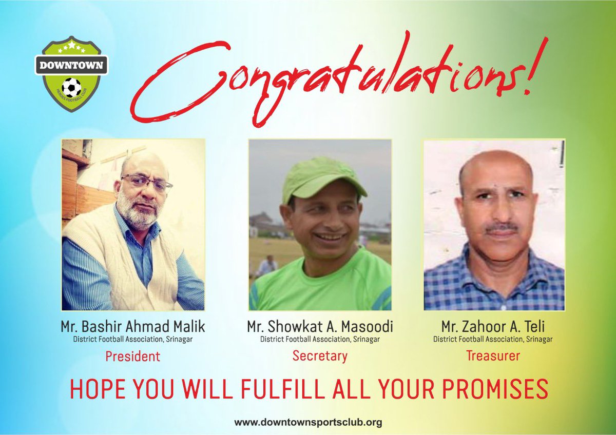 Congratulations @fni @NIFFJK1 @MajidYousuf_ @26wadoo @ishuberk @sajidyousuf_13 @Ksportswatch @hinanmanzoor @realkashmirfc @wearefc1