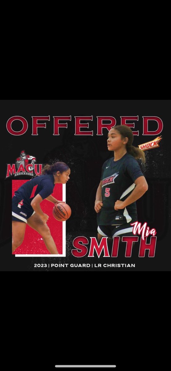 After an amazing visit, I’m excited to receive and offer from <a href="/MACU_WBB/">MACU Women’s Basketball</a> <a href="/kelsiedutton/">Kelsie Dutton</a> <a href="/CoachRubyD/">Ruben Diaz</a> <a href="/Shockhoops/">Shock Hoops</a> <a href="/Coach_RonRogers/">Coach Ronald Rogers</a>
