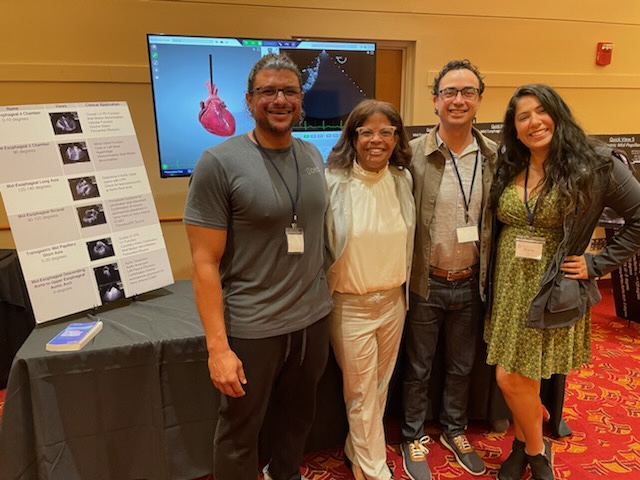 SCUFellowships's tweet photo. We are very excited for Dr. Maria O'Rourke and her fabulous team for leading hands-on TEE. Check out @EmteeUs for more information about this group and the great work that they are doing! #SCUF22 https://t.co/JMg2ZIneYC