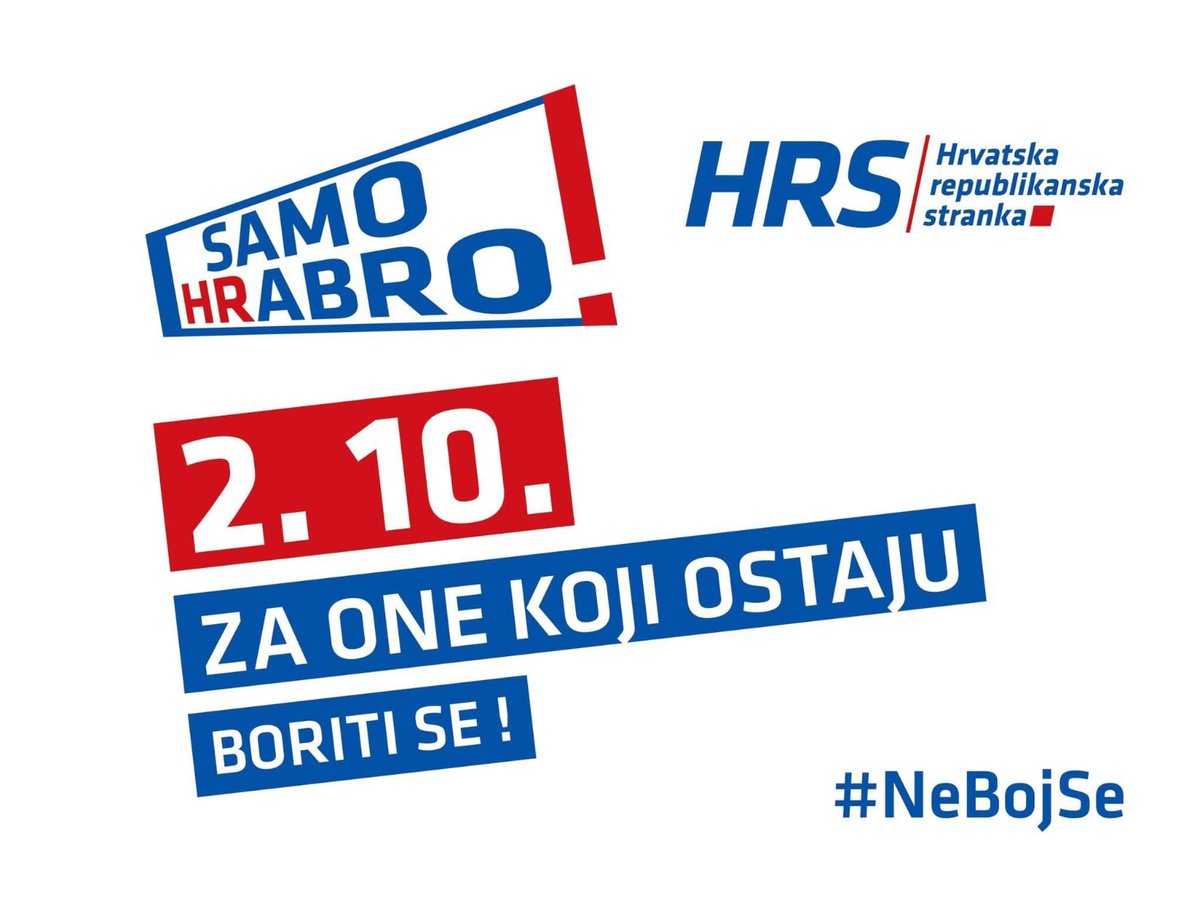 JStjepandic's tweet photo. Zato treba birati HRS.
#NeBojSe https://t.co/0JY6qT4RrG