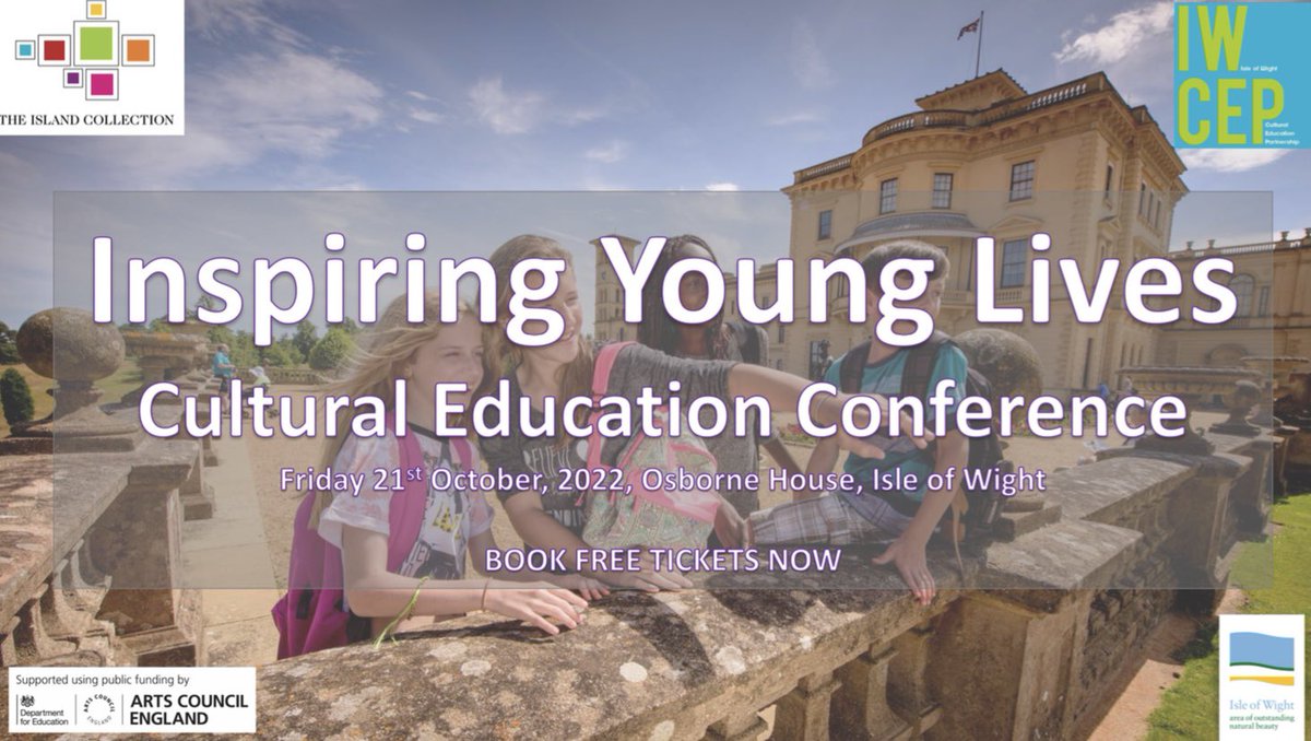 Excited to promote this awesome event. A Cultural Education Conference from <a href="/IW_CEP/">IWCEP</a> held at the beautiful Osborne House. For the Island’s educators. All those invested in a brighter future for our Island youth - BOOK NOW for FREE!! islandcollection.org.uk