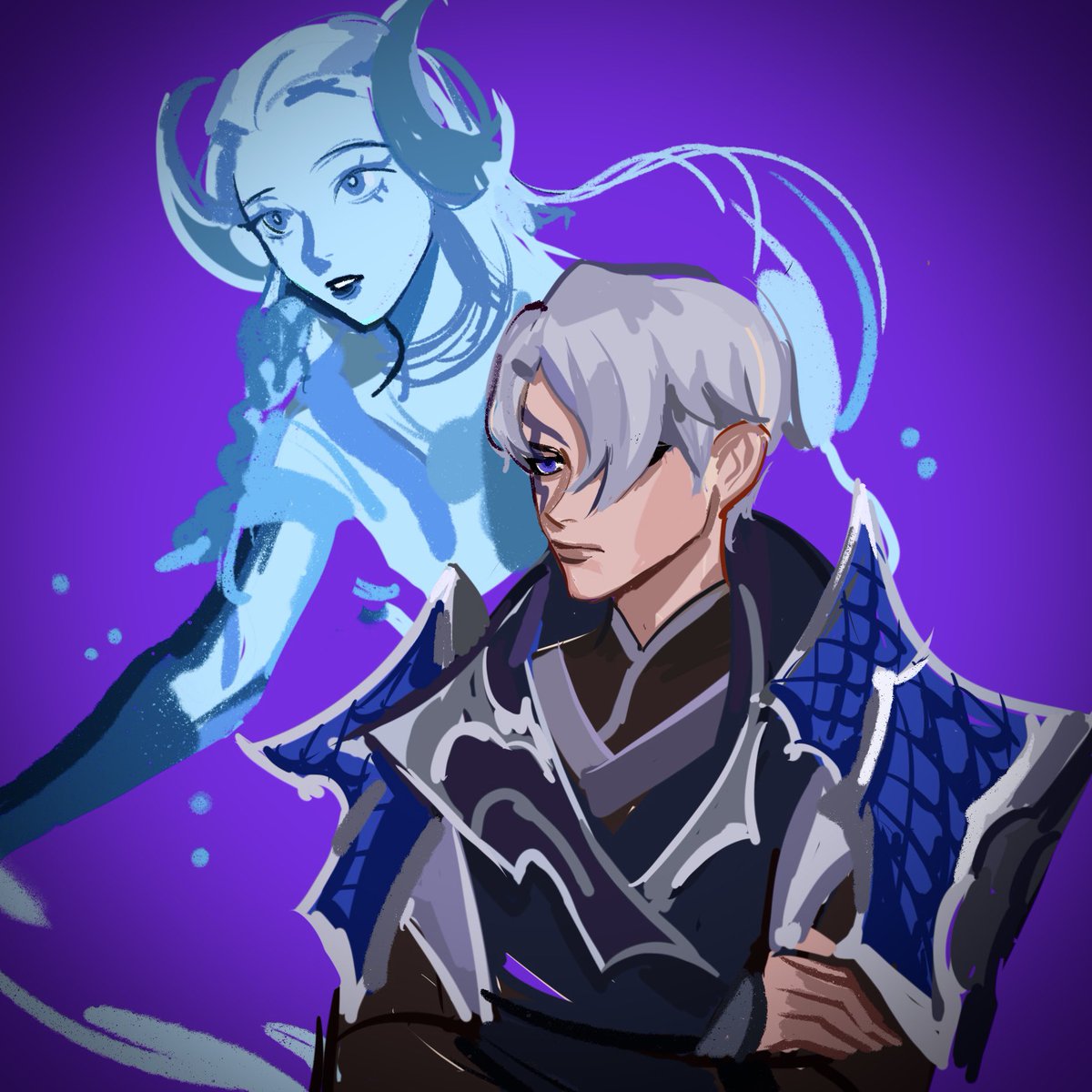PaggieCChen's tweet photo. Sett: “How do you feel about my new skin Aphelios?”
Aphelios: (Why do you ask me about this, Yasuo?)
🤣
I mean it’s a nice skin for Sett but it really reminds me of Yasuo.(Especially that pony tail)
#Settphel #Sett #Aphelios #LeagueOfLegendsfanart https://t.co/hJoLFM3GT5