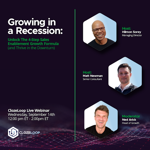 ClozeLoop's tweet photo. It’s happening tomorrow! Have you registered yet? We can’t work with everybody, but we can share what we’ve seen having an impact today. 

Save your seat and bring your specific questions!!   https://t.co/KRoUXyxIin

#SalesEnablement #SalesLeaders #SalesMasterClass #SalesWebinar https://t.co/UlFdJERlBT